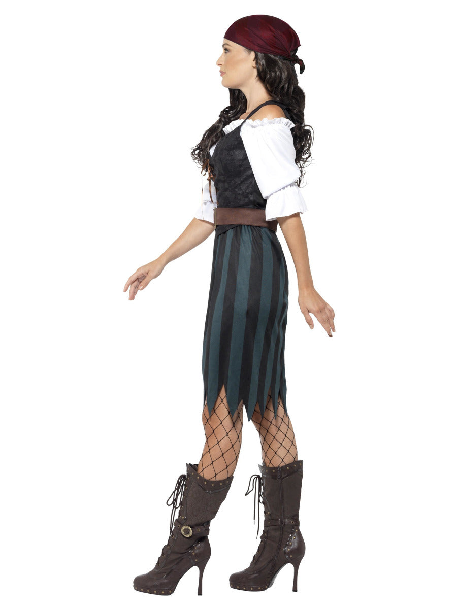 Pirate Deckhand Costume, Blue - 4
