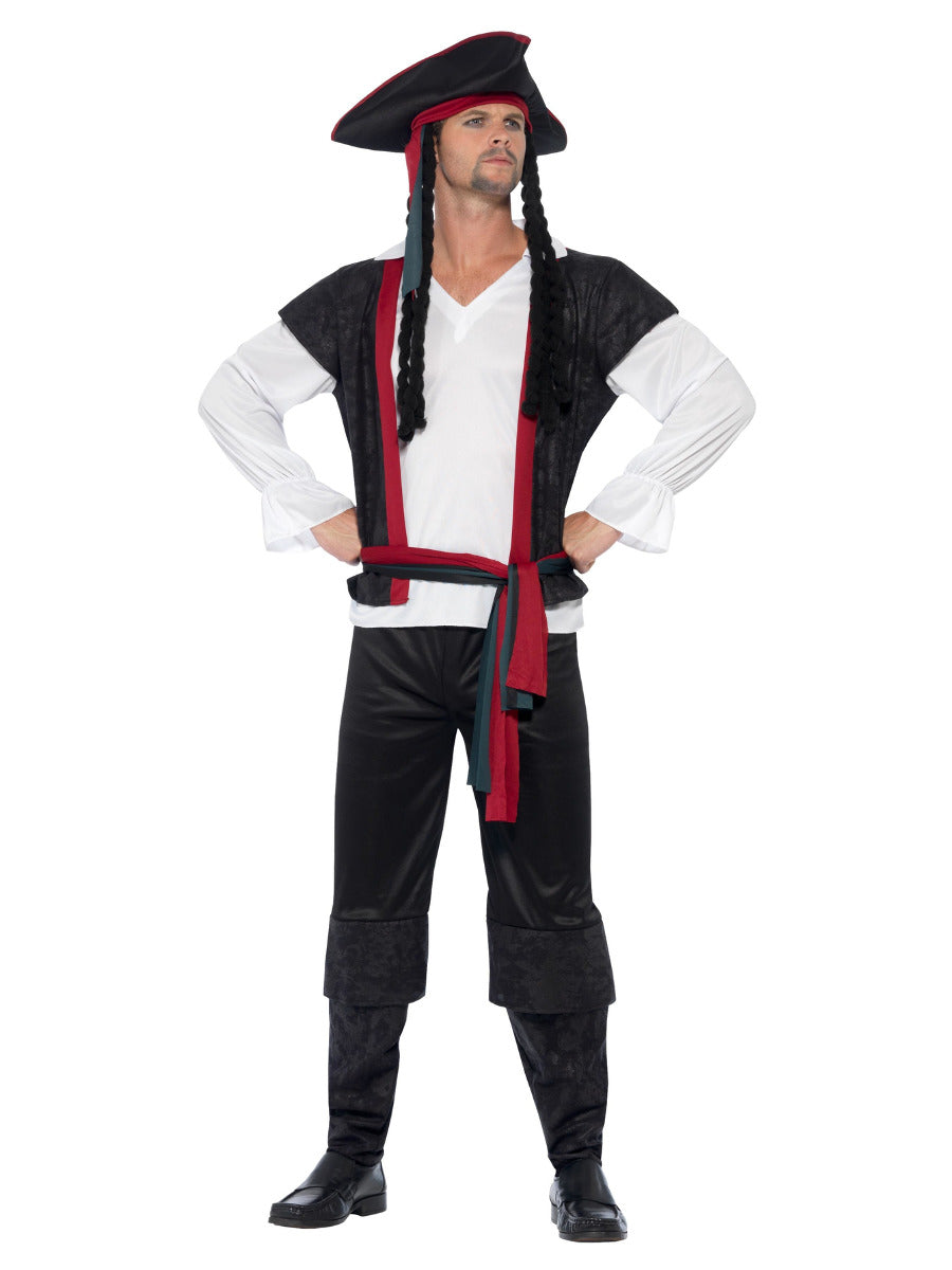 Aye Aye Pirate Captain Costume, Black - 5