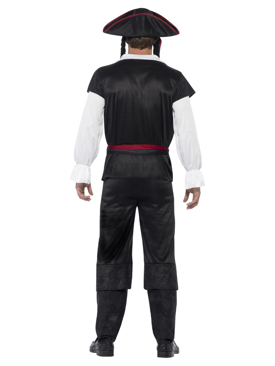 Aye Aye Pirate Captain Costume, Black - 3