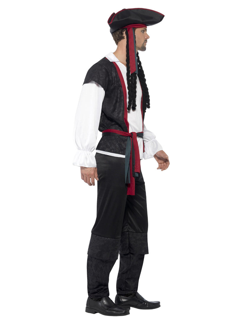 Aye Aye Pirate Captain Costume, Black - 4