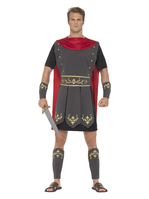 Roman Gladiator Costume, Black - 2