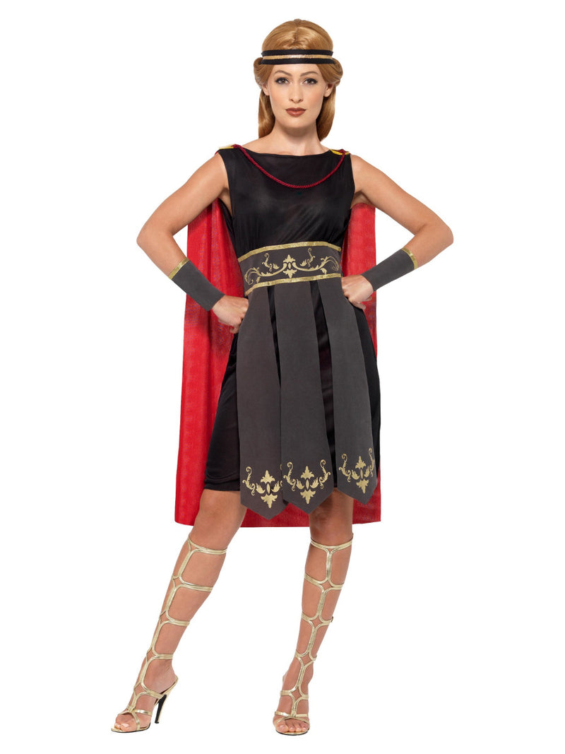 Roman Warrior Costume, Black - 5