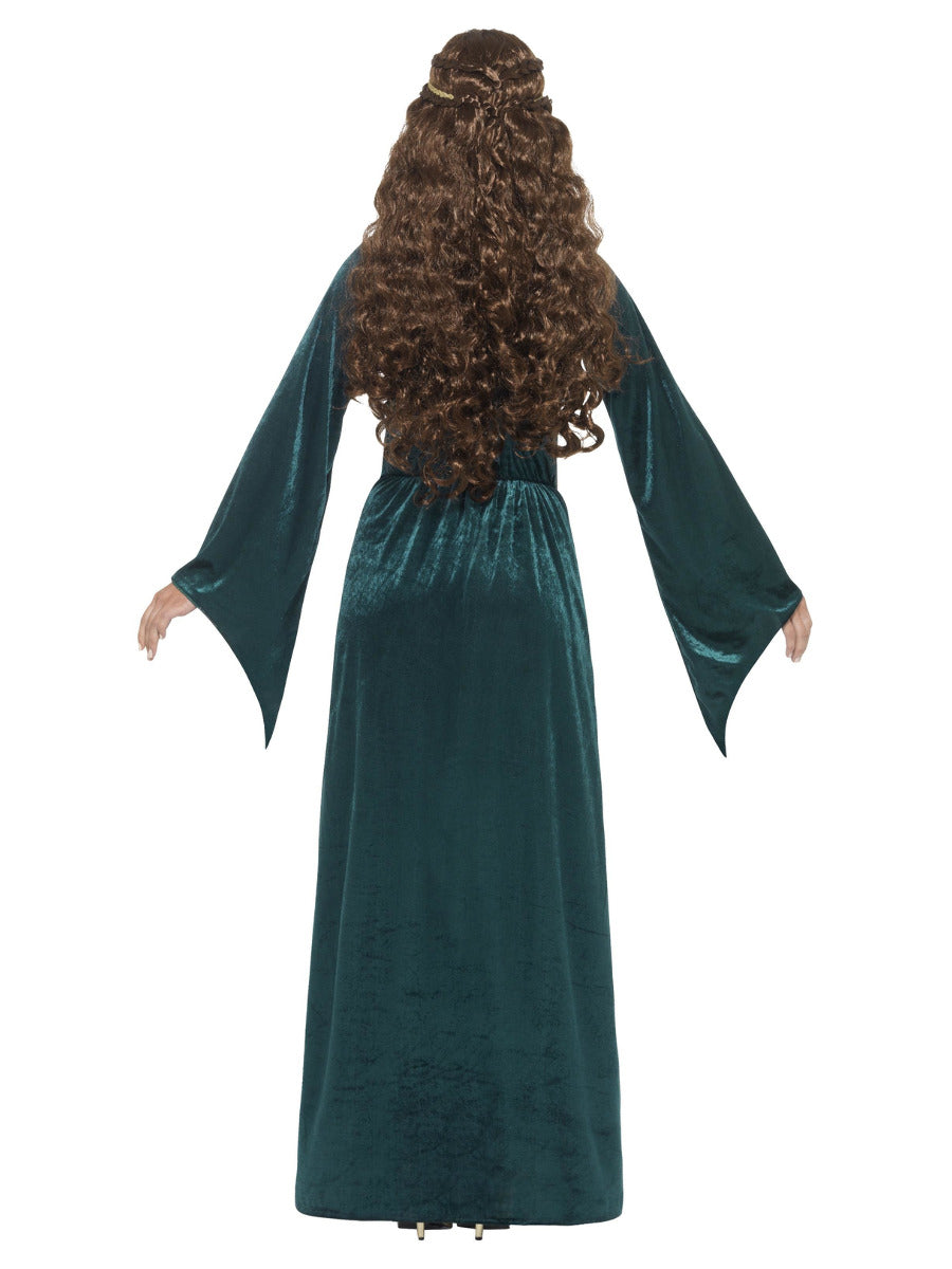 Medieval Maid Costume, Green - 3