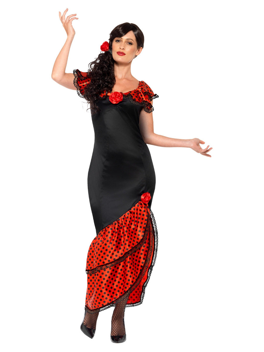 Flamenco Senorita Costume, Black - 5