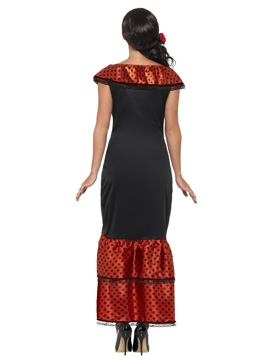 Flamenco Senorita Costume, Black - 3