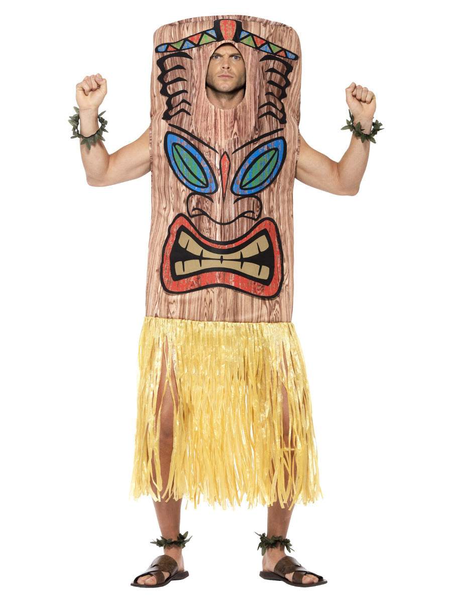 Tiki Totem Costume, Brown - 1