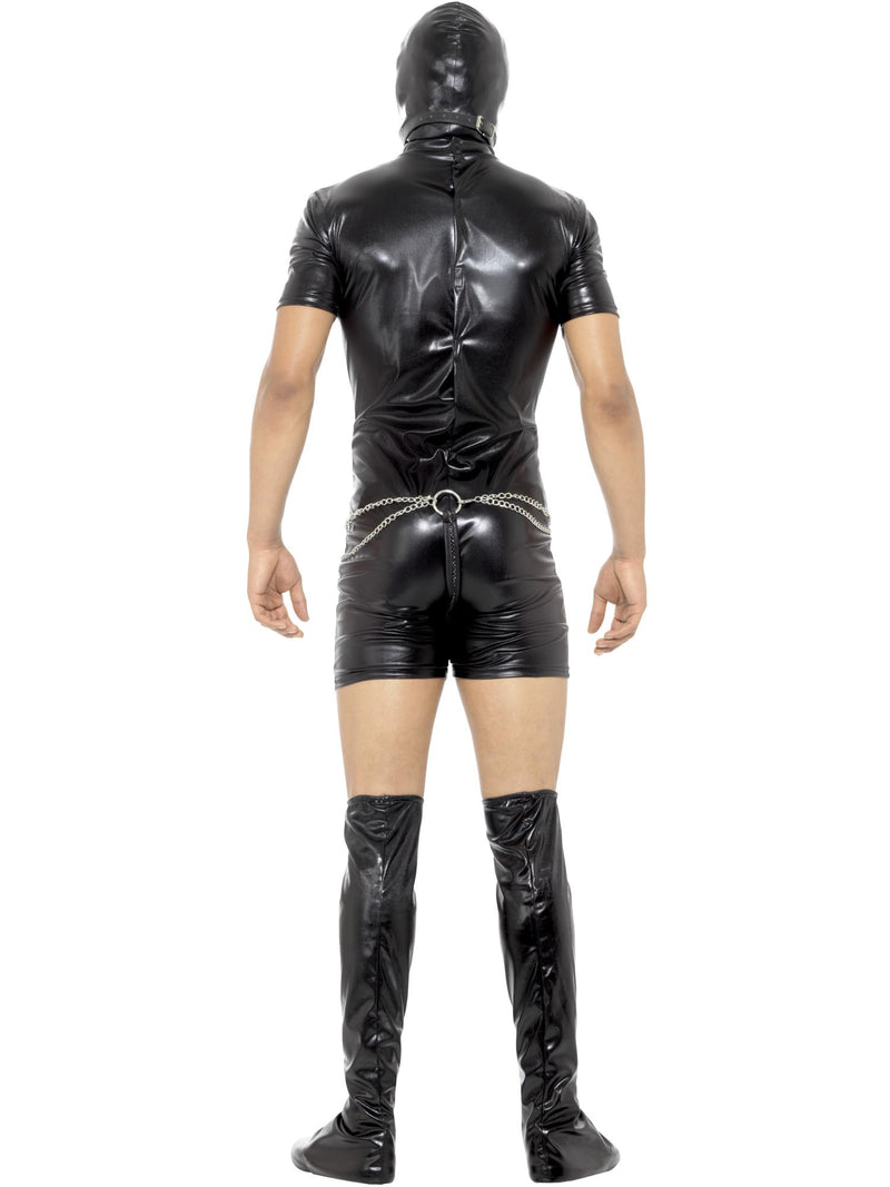 Bondage Gimp Costume with Bodysuit, Black 2