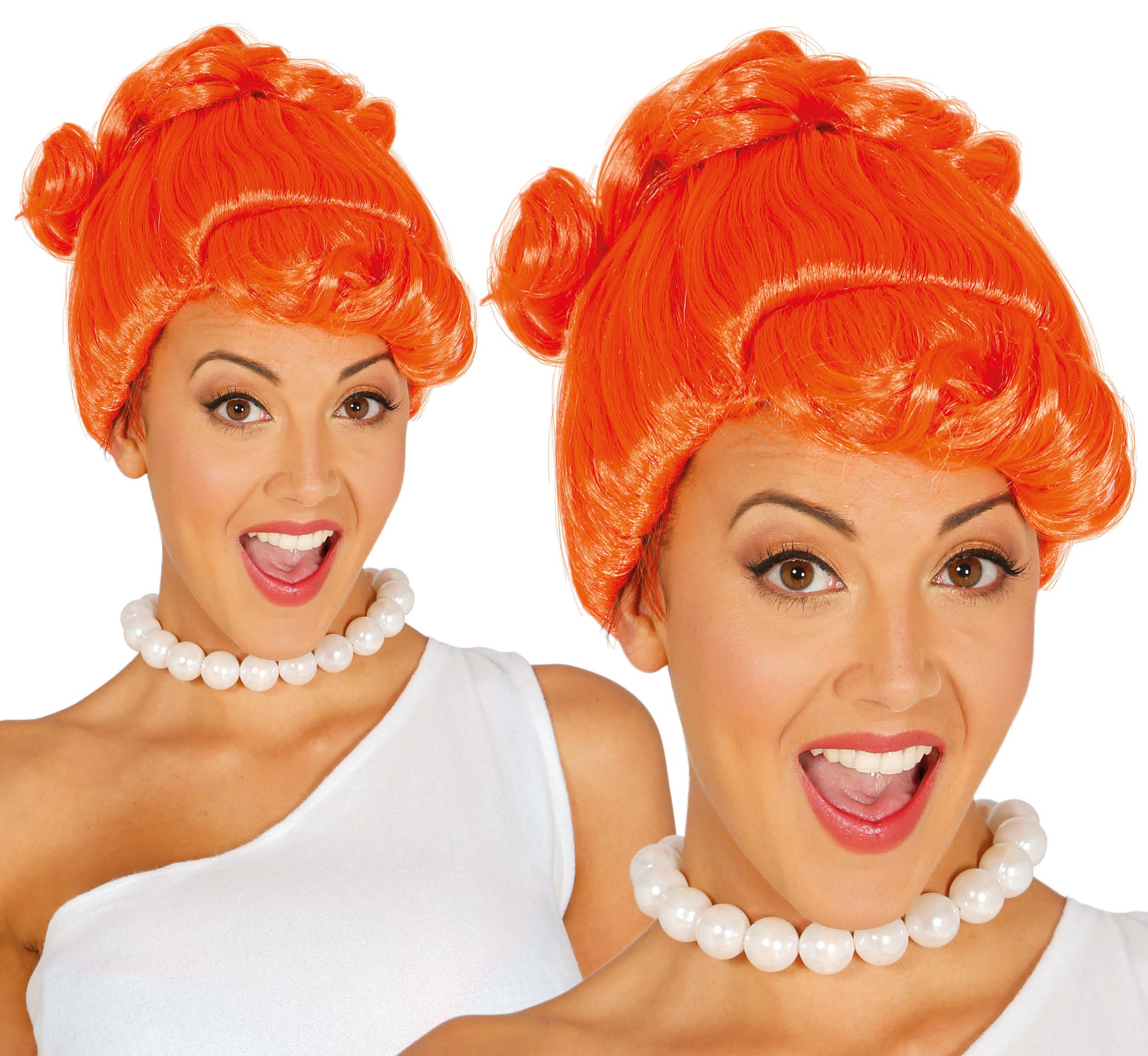 ORANGE CAVEMAN WIG