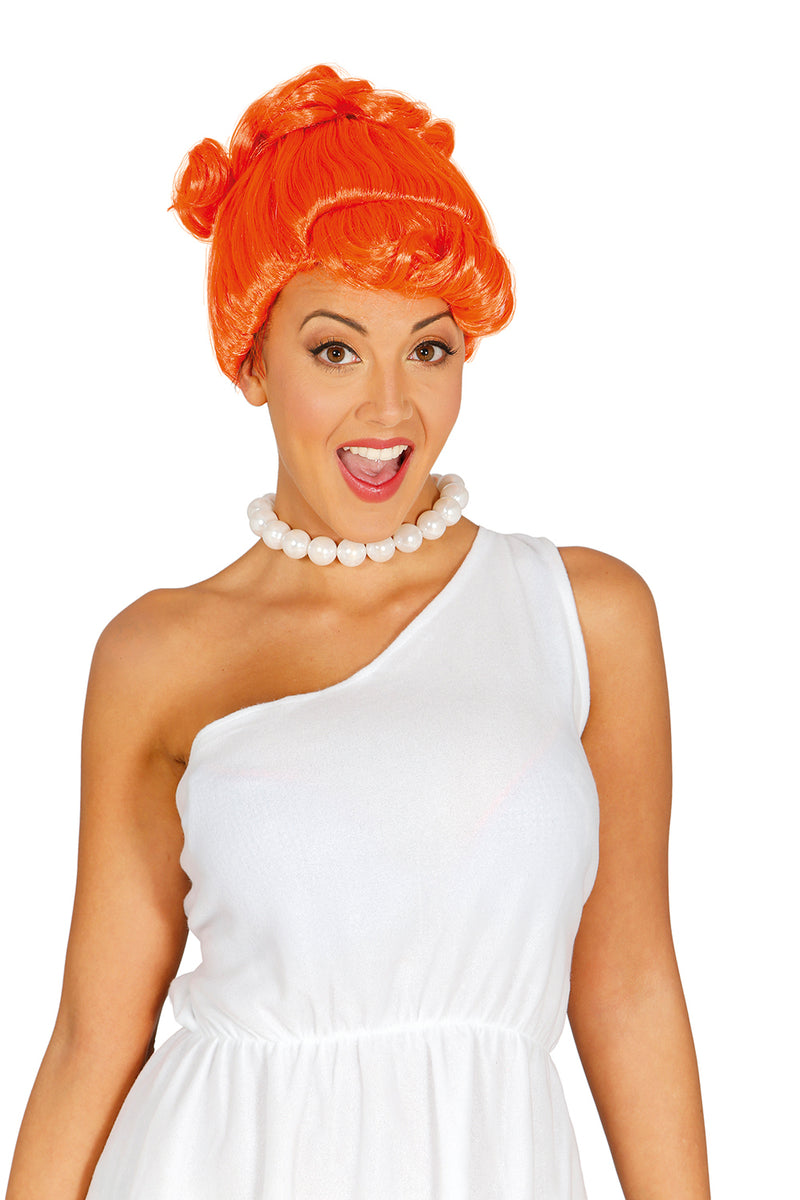 ORANGE CAVEMAN WIG