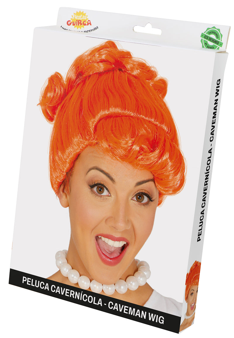 ORANGE CAVEMAN WIG