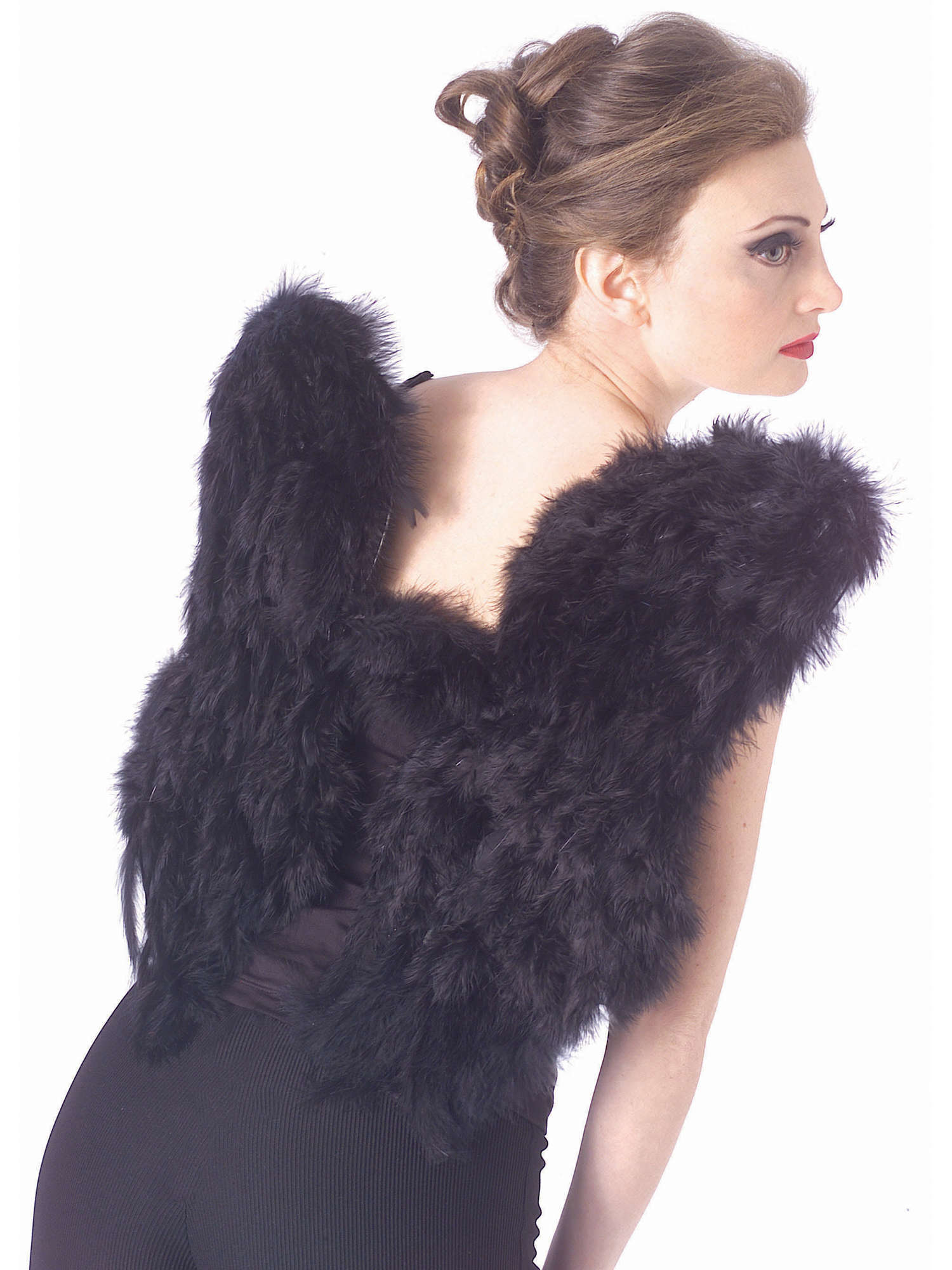 BLACK FEATHER WINGS