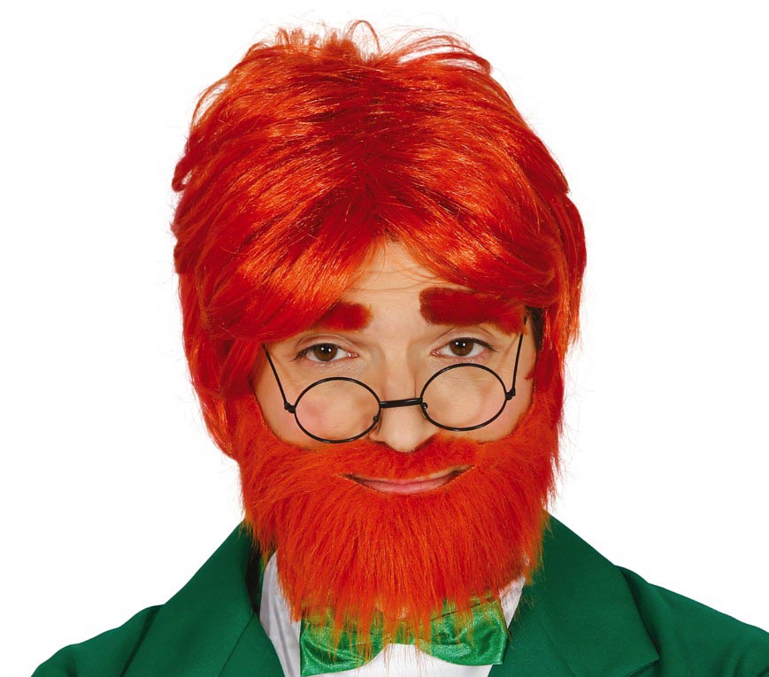 RED-HAIRED WIG WITH BEARD