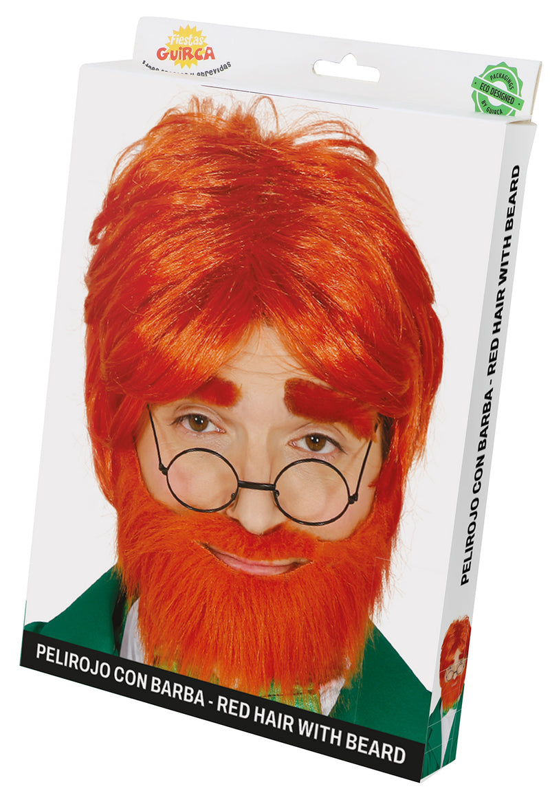 RED-HAIRED WIG WITH BEARD