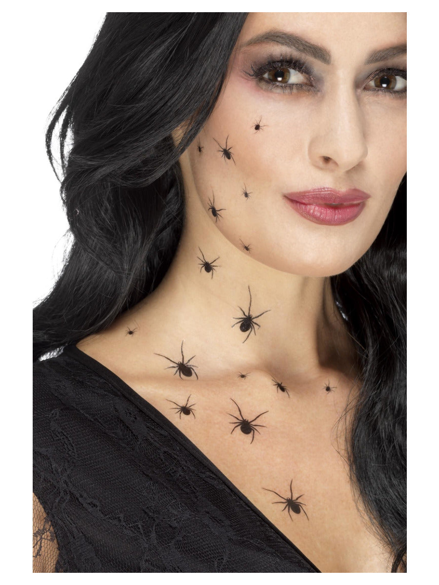 Smiffys Make-Up FX, Crawling Spider Transfers, - 1