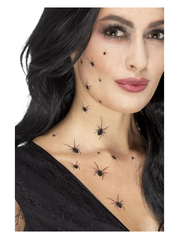 Smiffys Make-Up FX, Crawling Spider Transfers, - 2