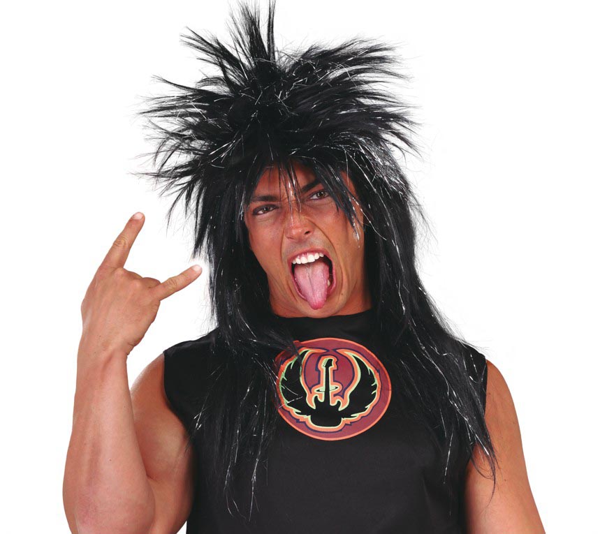 BLACK PUNK WIG (BOX CONTAINER)