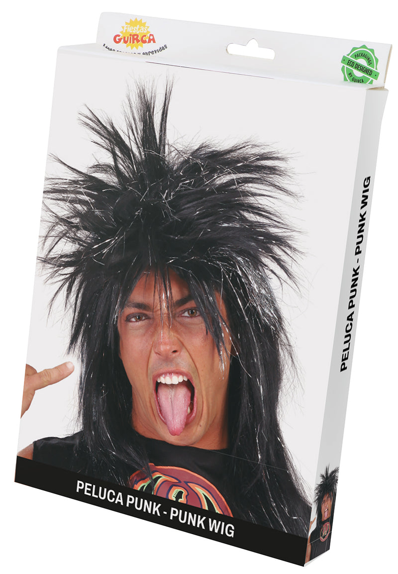 BLACK PUNK WIG (BOX CONTAINER)