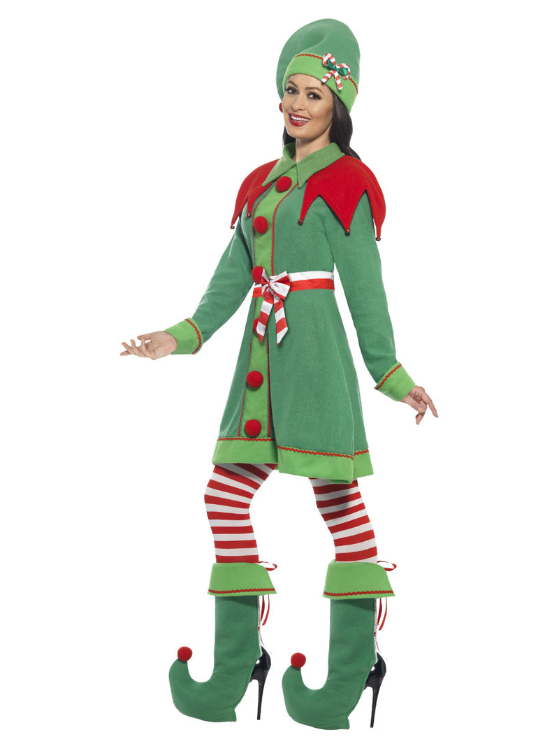 Deluxe Miss Elf Costume, Green - 4