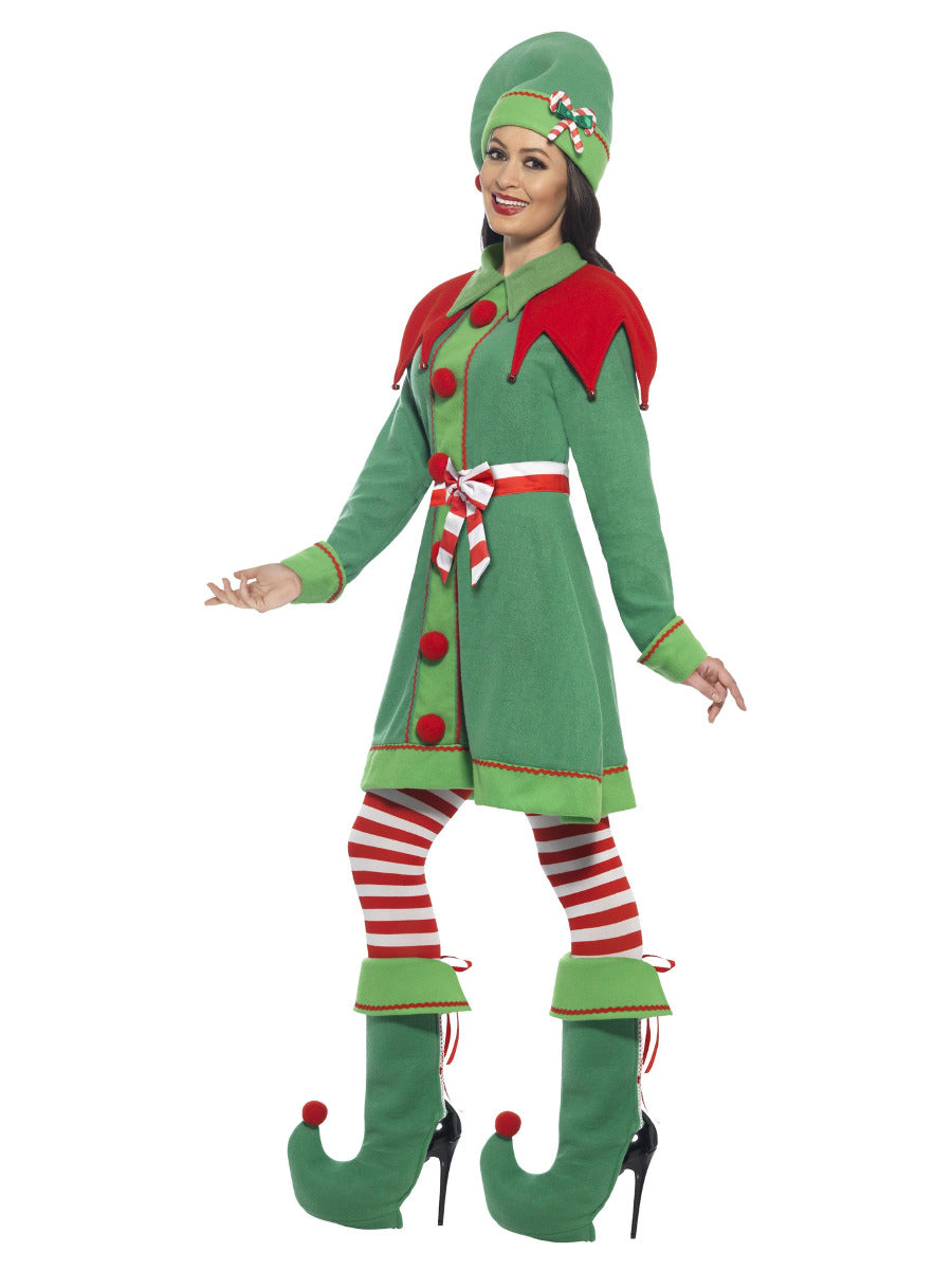 Deluxe Miss Elf Costume, Green - 4