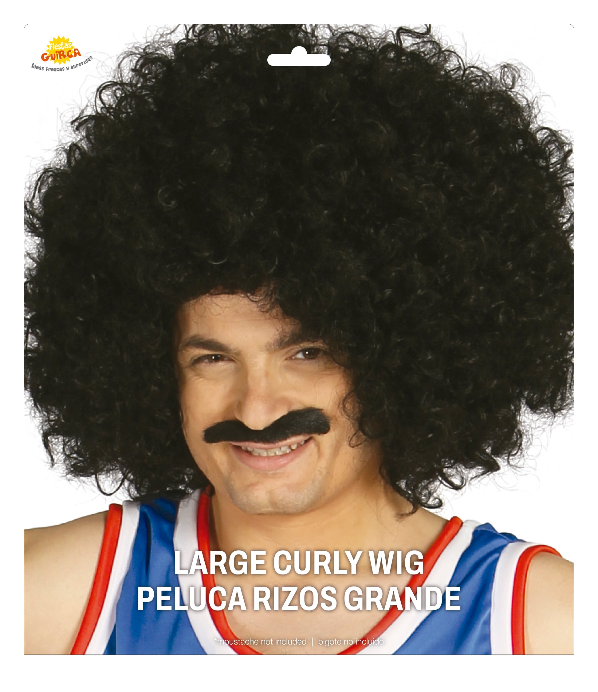 SUPER GIANT BLACK CURLY WIG (BOX CONTAIN