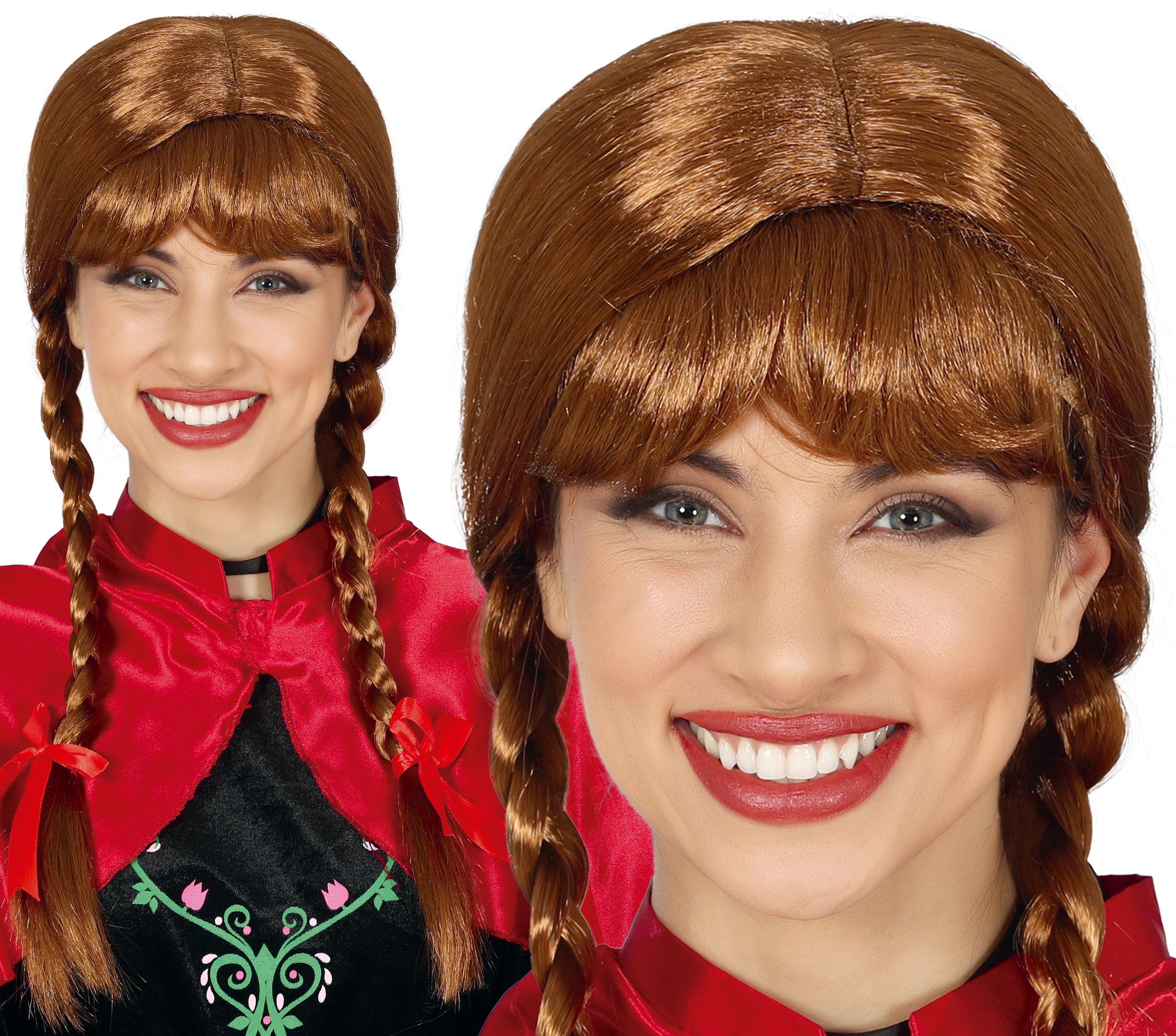 BROWN PONYTAIL WIG (BOX CONTAINER)
