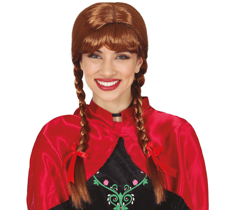 BROWN PONYTAIL WIG (BOX CONTAINER)