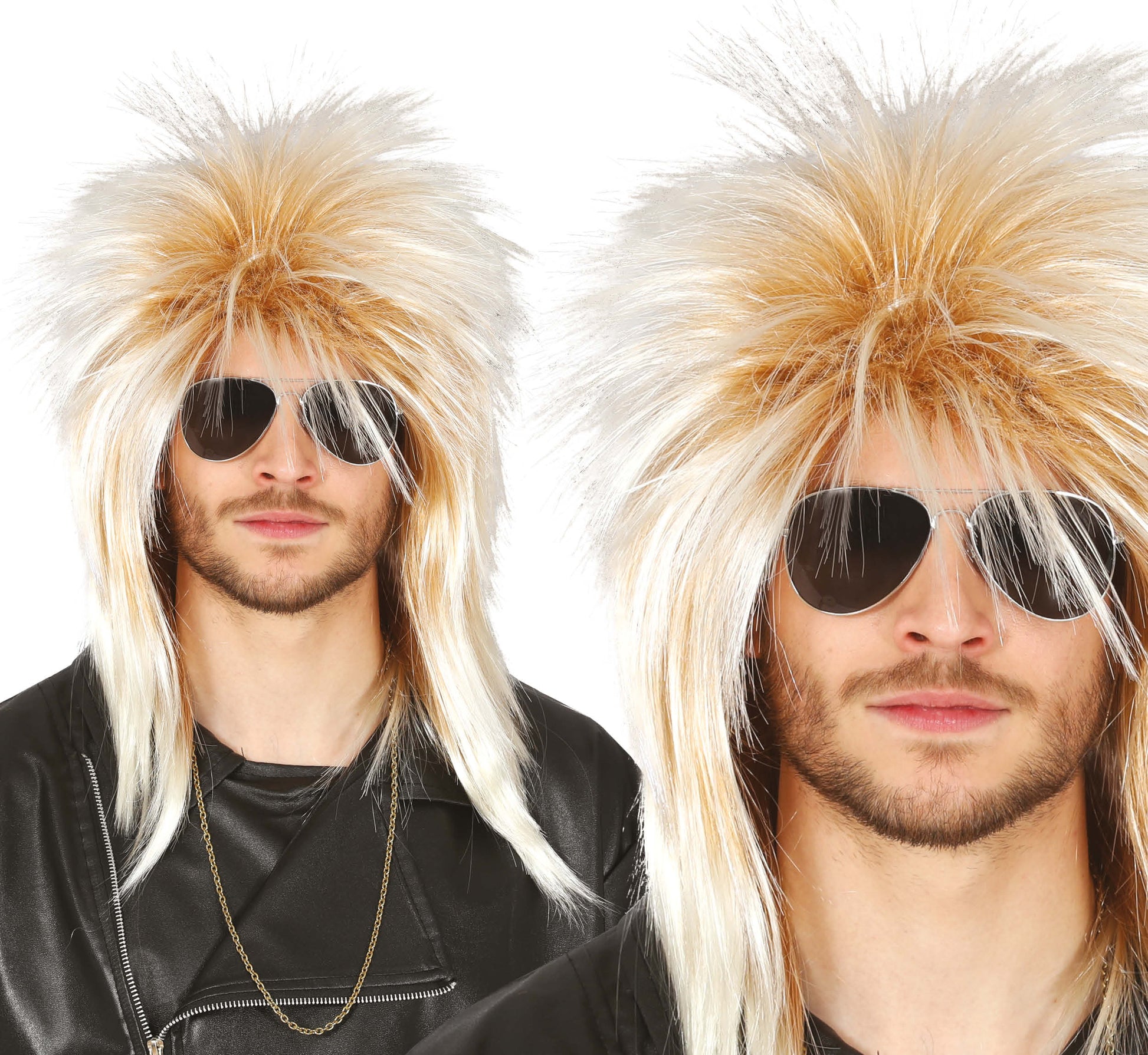 BLONDE ROCKER WIG (BOX CONTAINER)