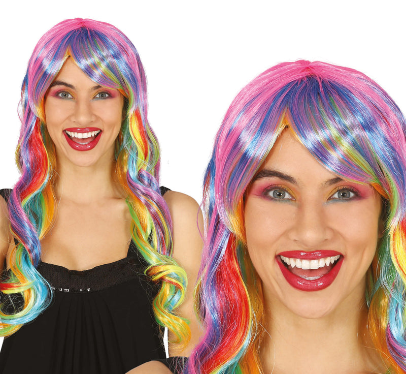 MULTICOLOR LONG WIG (BOX IN CONTAINER)