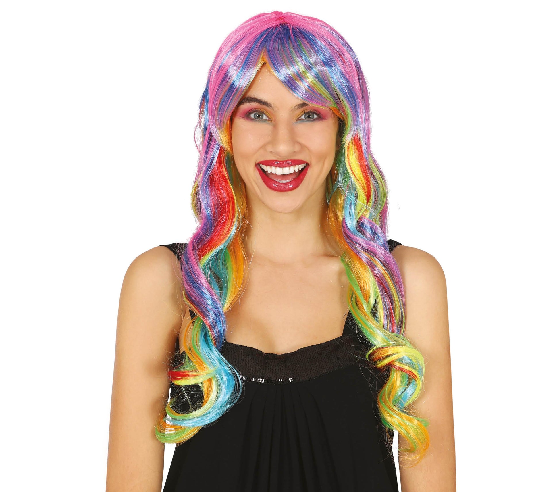 MULTICOLOR LONG WIG (BOX IN CONTAINER)