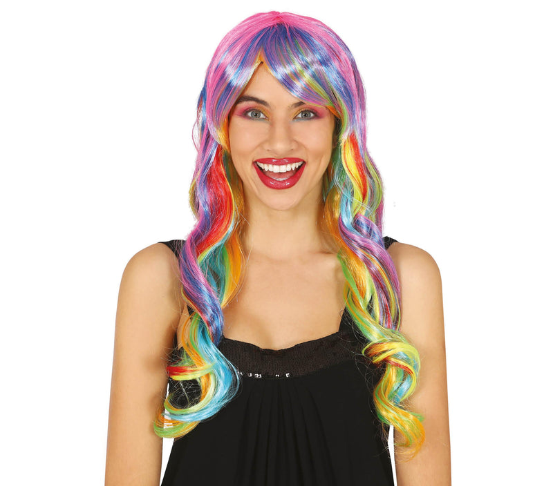 MULTICOLOR LONG WIG (BOX IN CONTAINER)