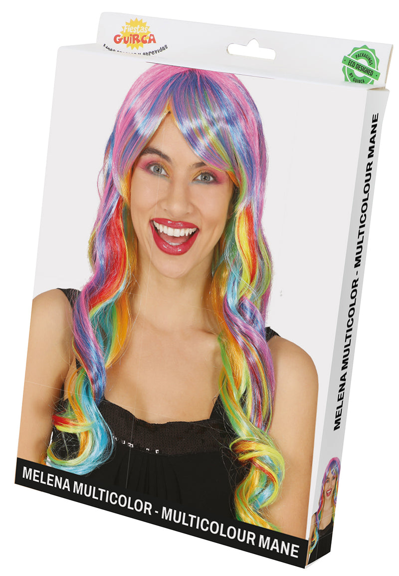 MULTICOLOR LONG WIG (BOX IN CONTAINER)