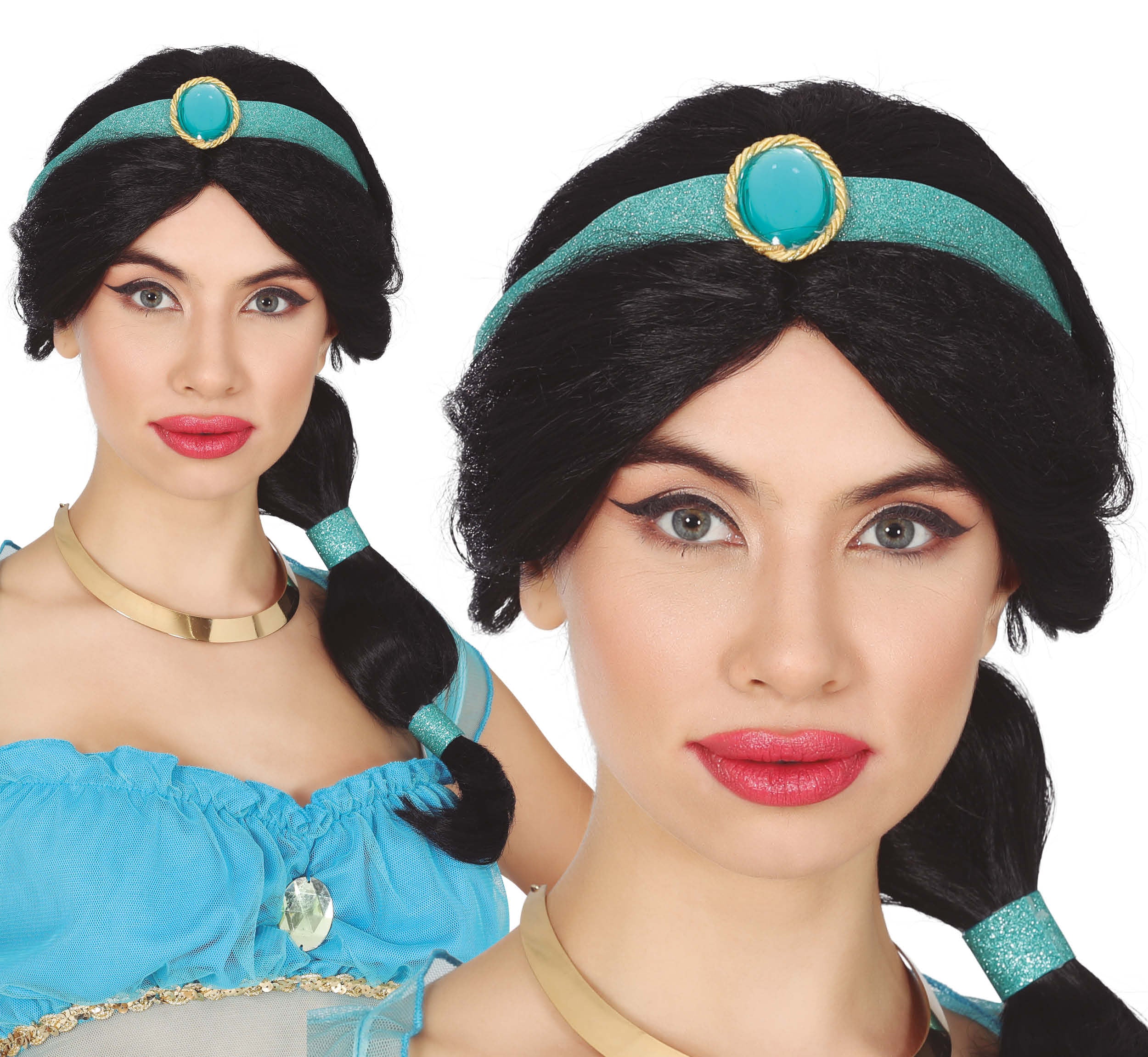 BLACK PONYTAIL WIG  (BOX IN CONTAI