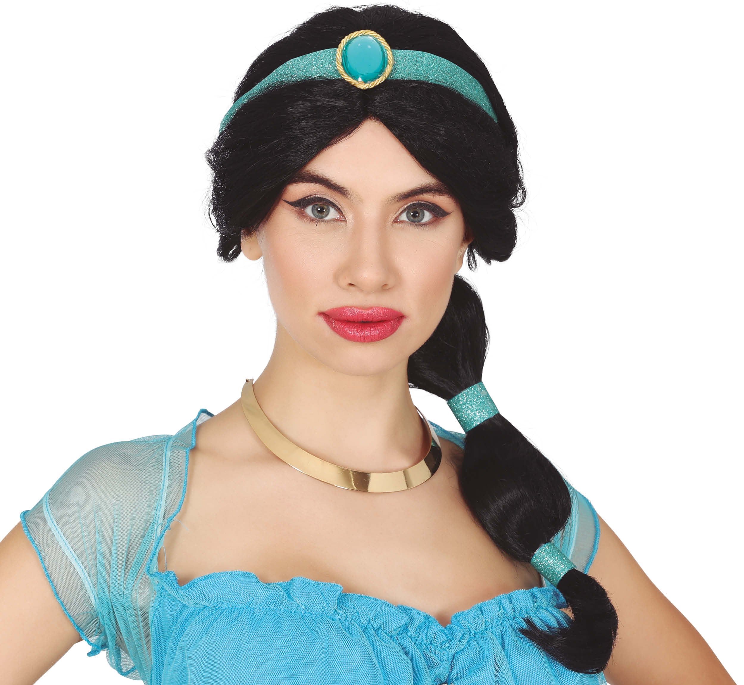 BLACK PONYTAIL WIG  (BOX IN CONTAI
