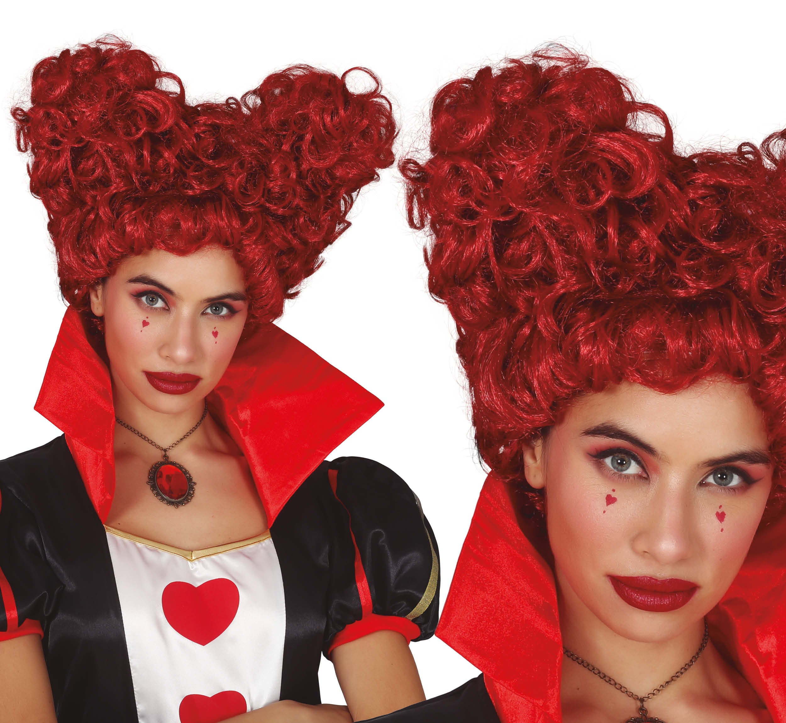 HEART REDHAIRED WIG  (BOX IN CONTAINER)