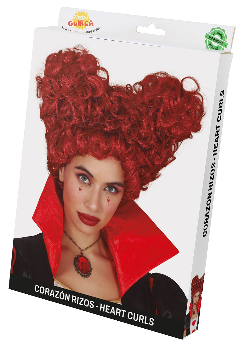 HEART REDHAIRED WIG  (BOX IN CONTAINER)