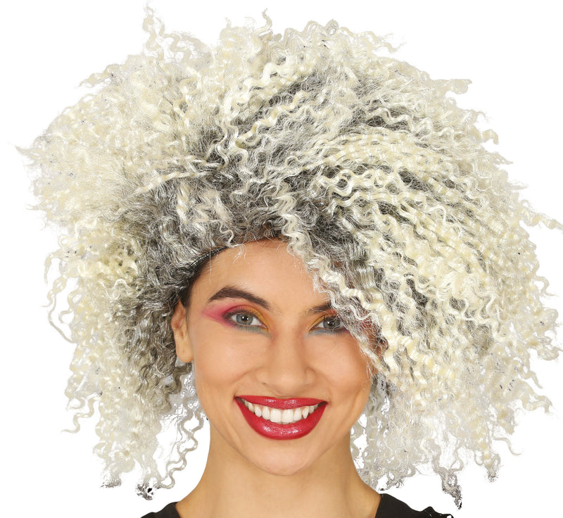 BLONDE CURLY WICK WIG (BOX IN CONTAINER