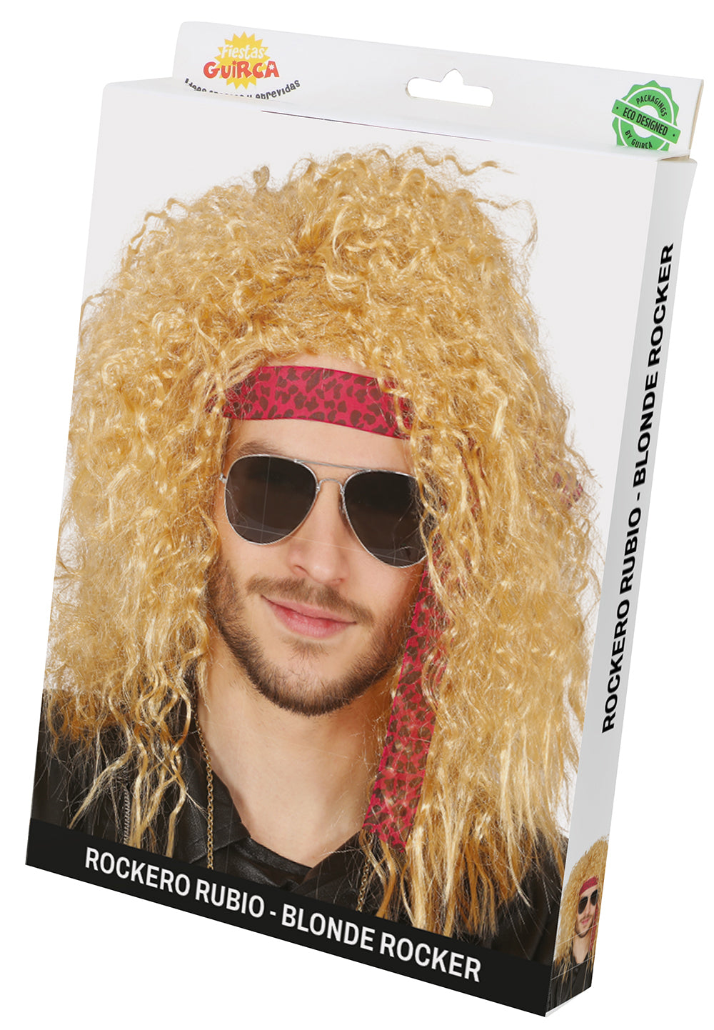 BLOND ROCKER CURLY WIG (BOX CONTAINER)