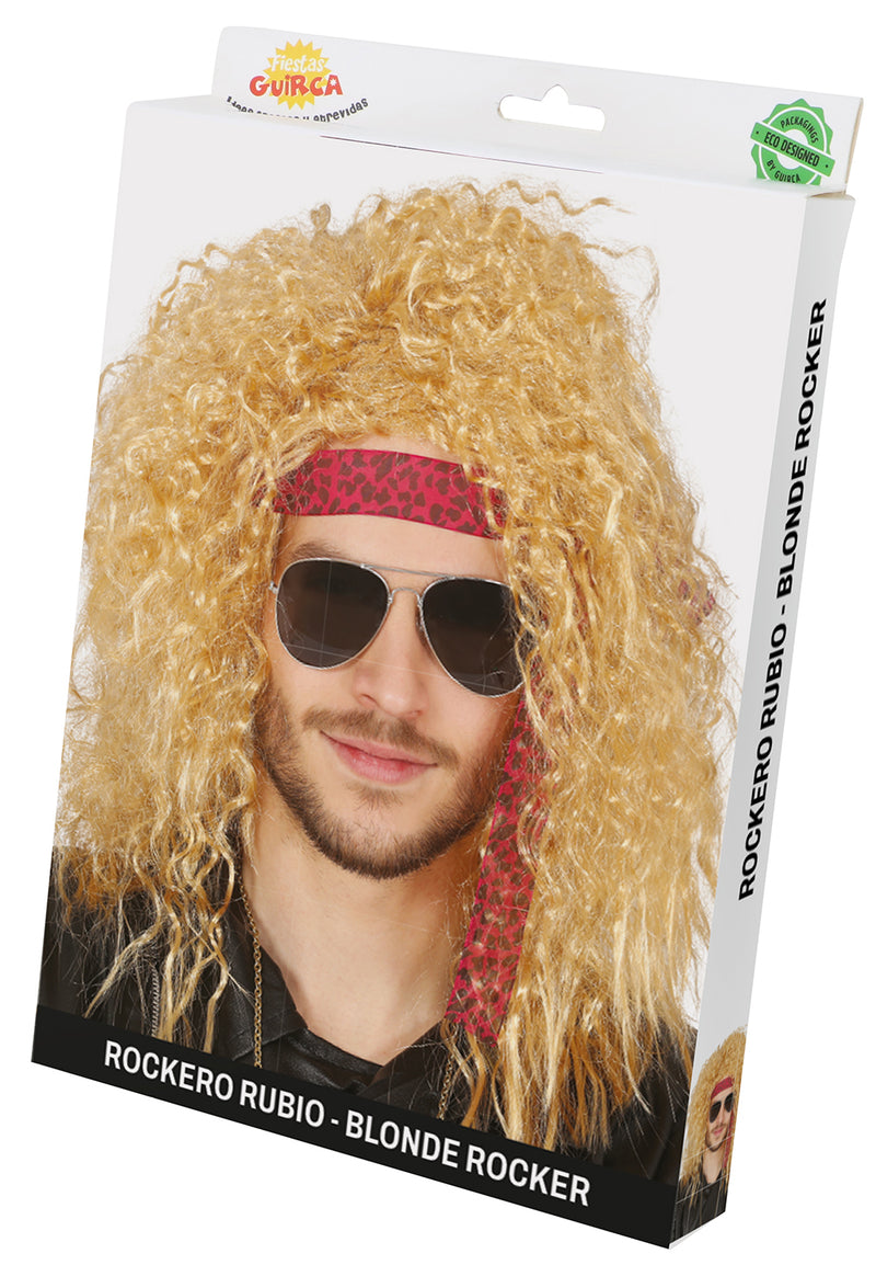 BLOND ROCKER CURLY WIG (BOX CONTAINER)