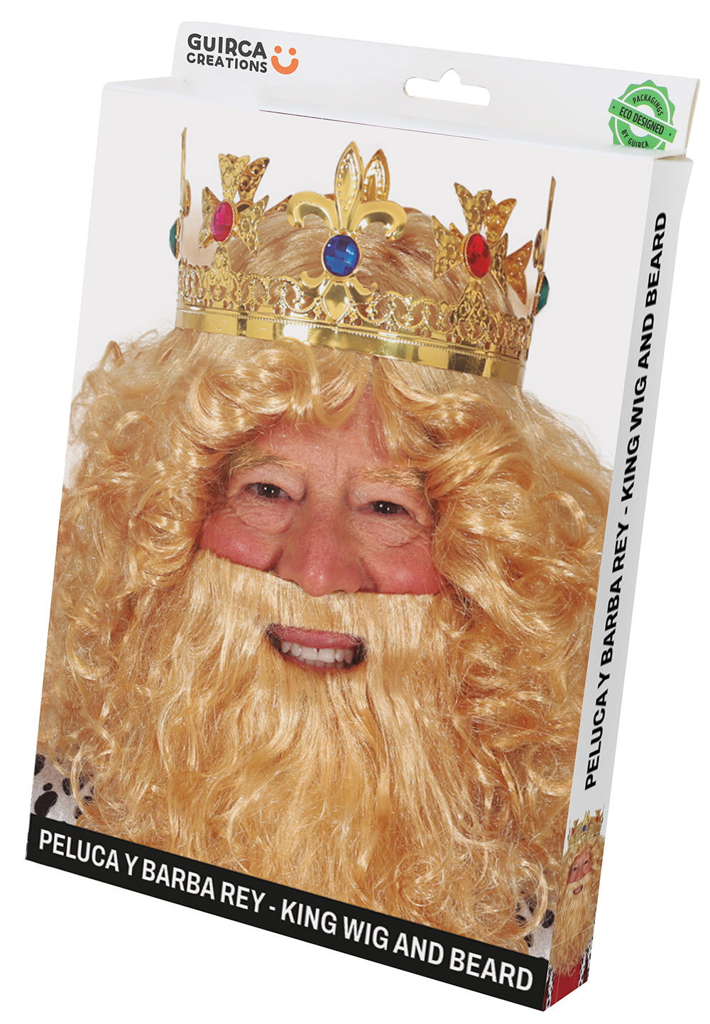 PIRATE CAPTAIN WITH MOUSTACHE WIG  (BOX