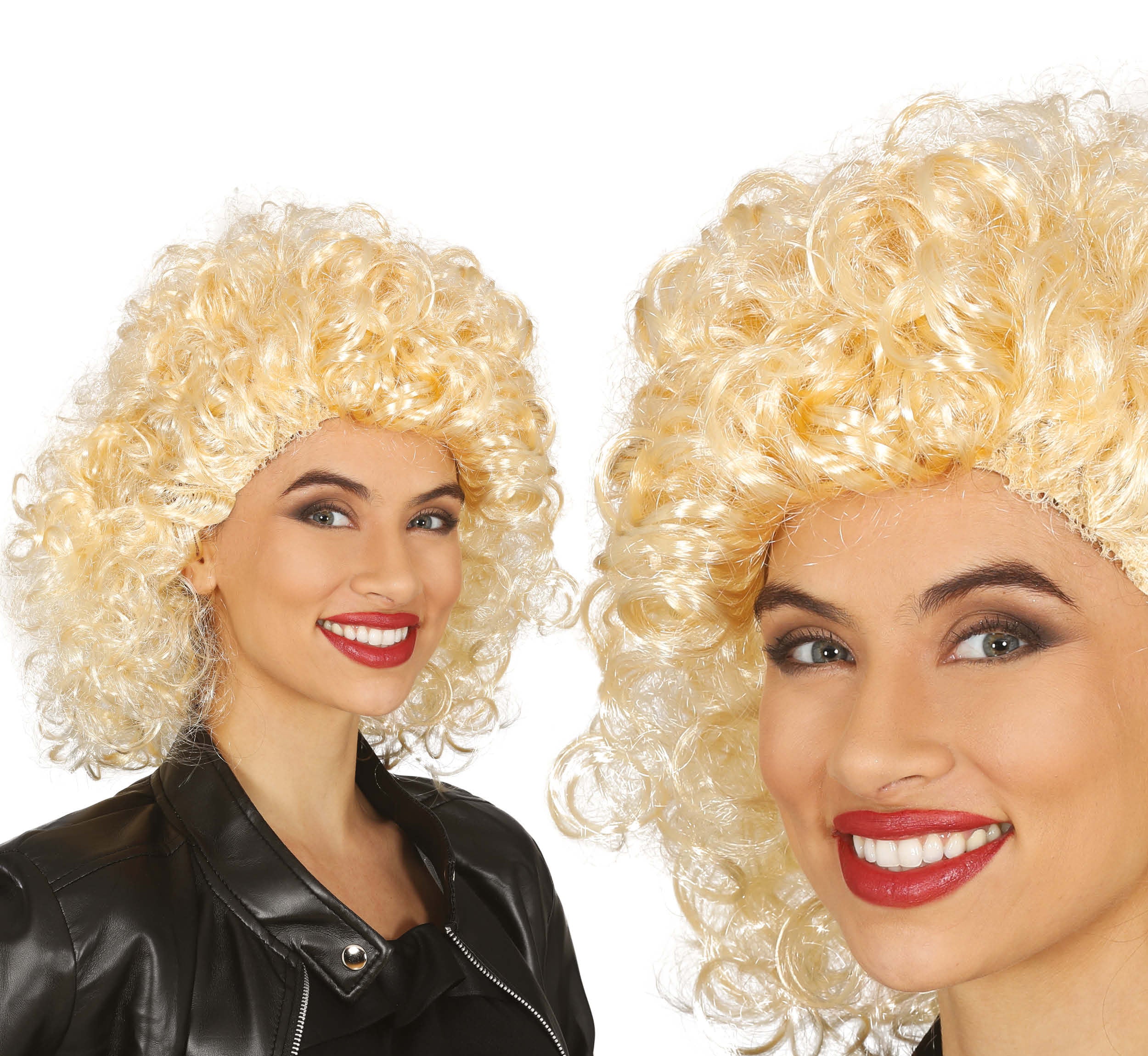 BLONDE CURLY WIG  (BOX IN CONTAINER)