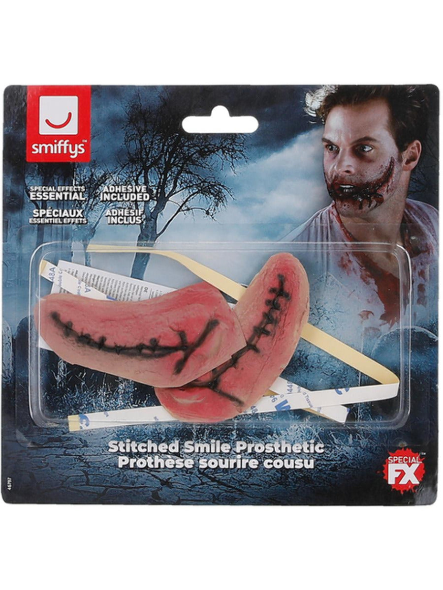 Smiffys Make-Up FX, Latex Stitched Smile Wounds, R - 3