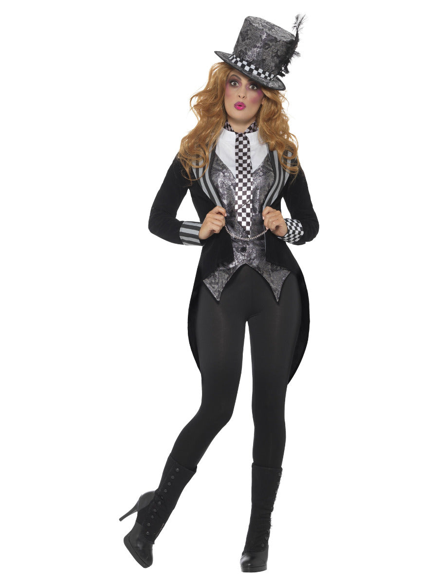 Deluxe Dark Miss Hatter Costume, Black - 1