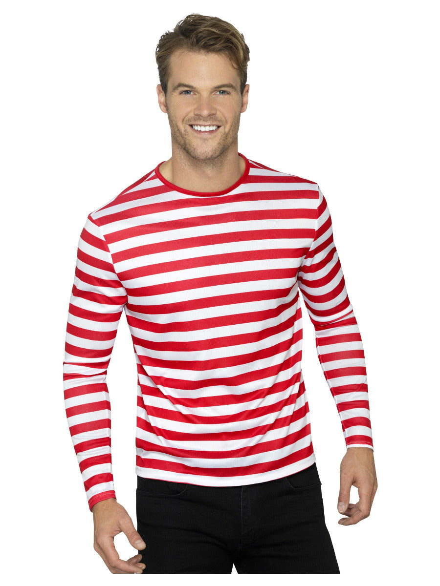 Stripy T-Shirt, Red - 1