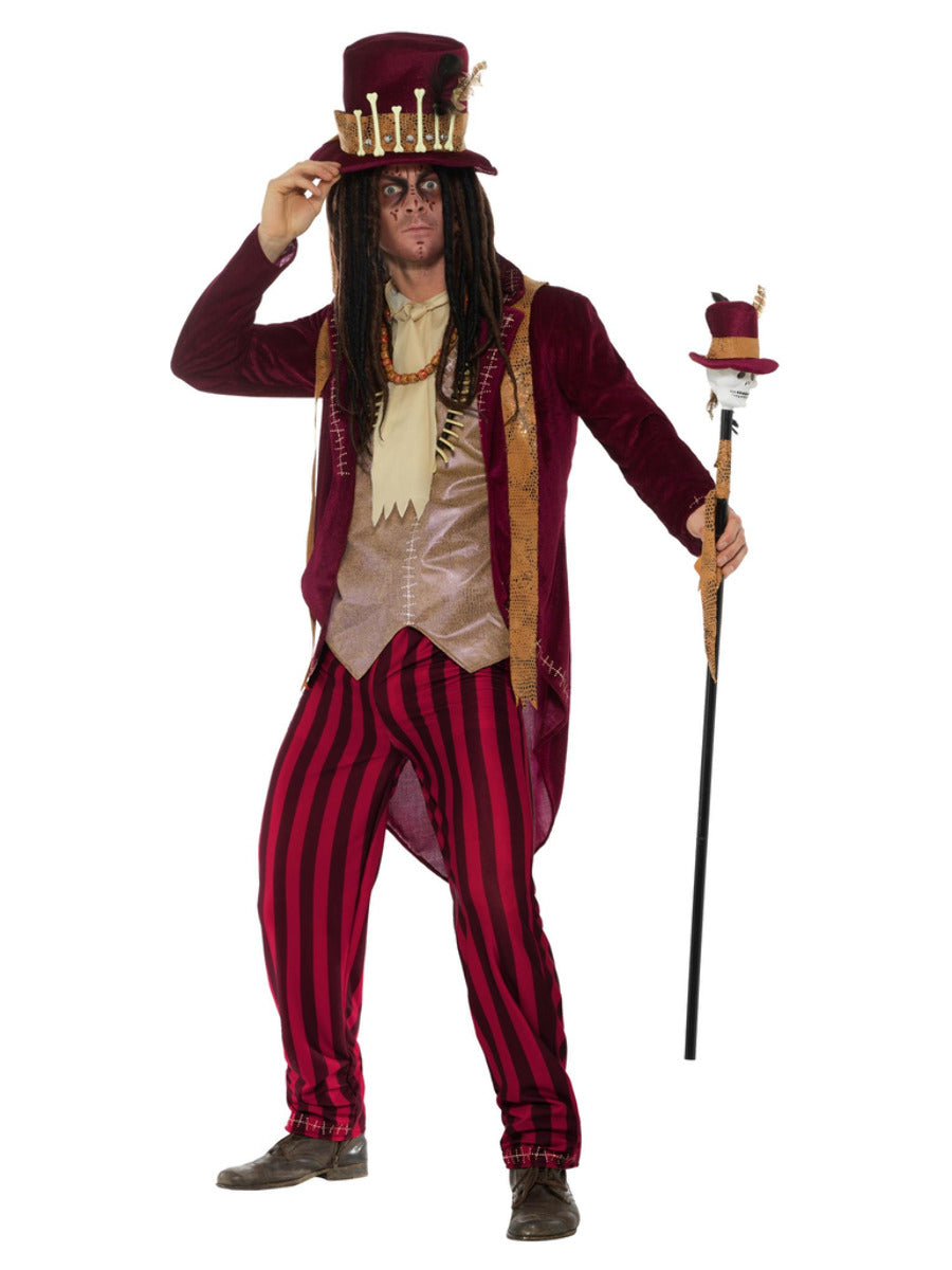 Deluxe Voodoo Witch Doctor Costume, Red - 5