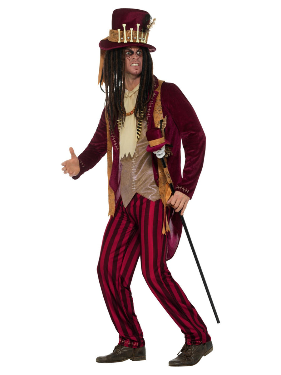 Deluxe Voodoo Witch Doctor Costume, Red - 4