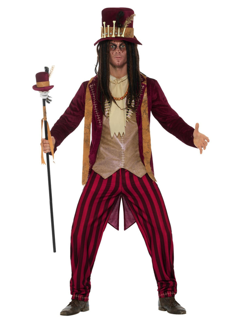Deluxe Voodoo Witch Doctor Costume, Red - 1