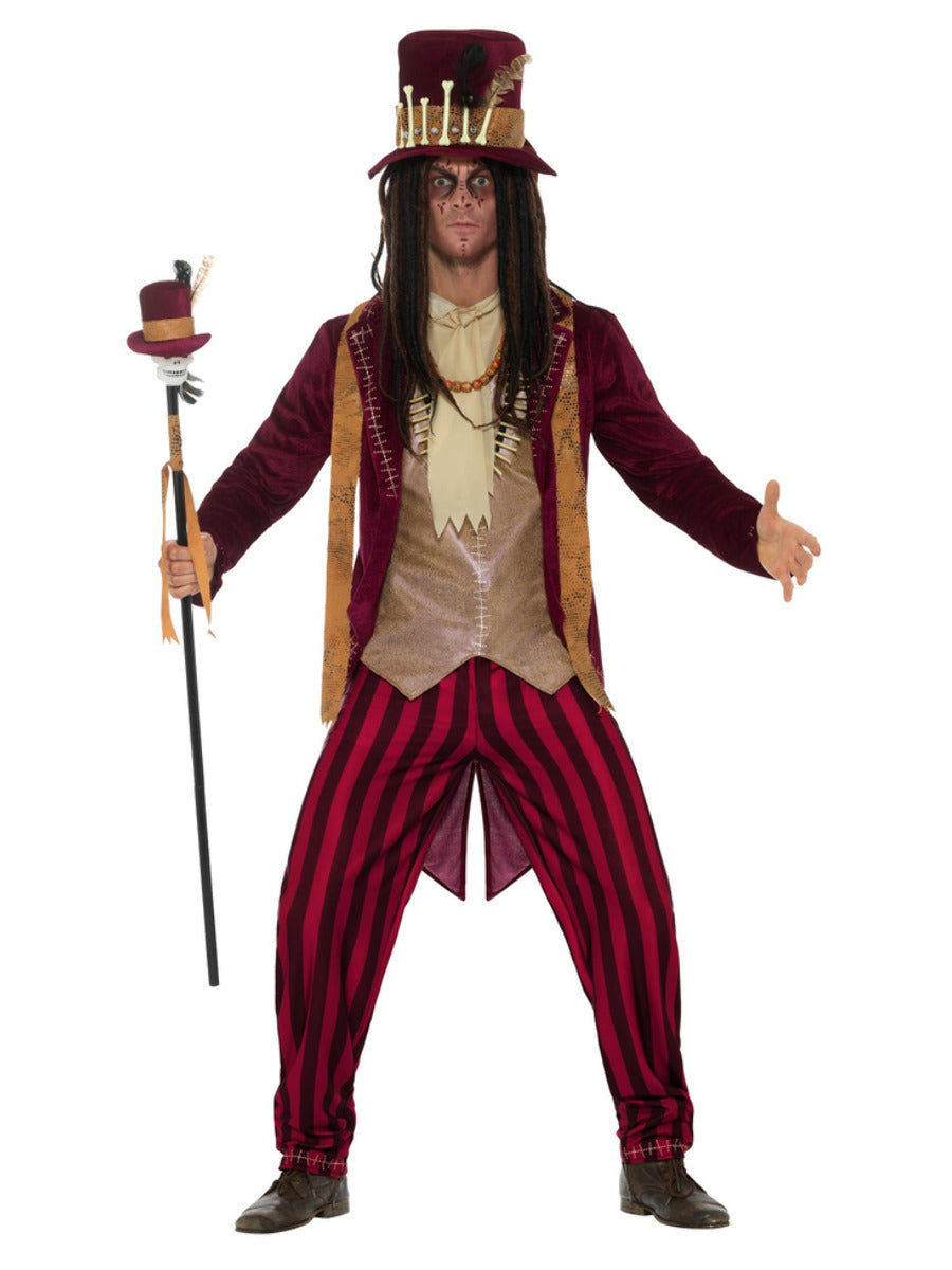 Deluxe Voodoo Witch Doctor Costume, Red - 1