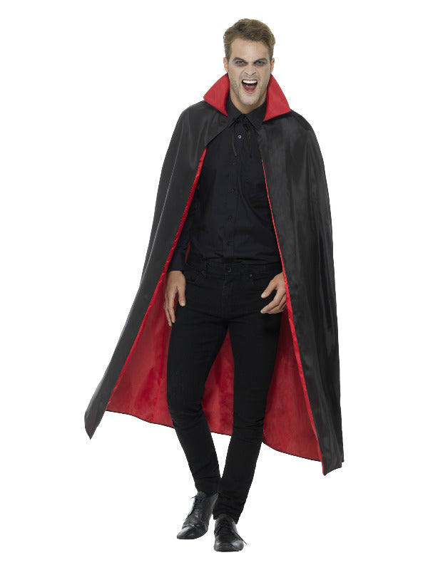 Reversible Vampire Cape, Black & Red - 2