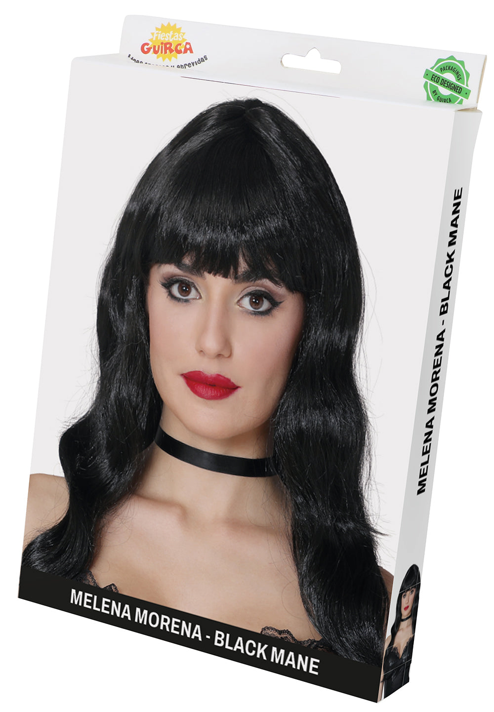 BLACK CURLY WIG (BOX CONTAINER)