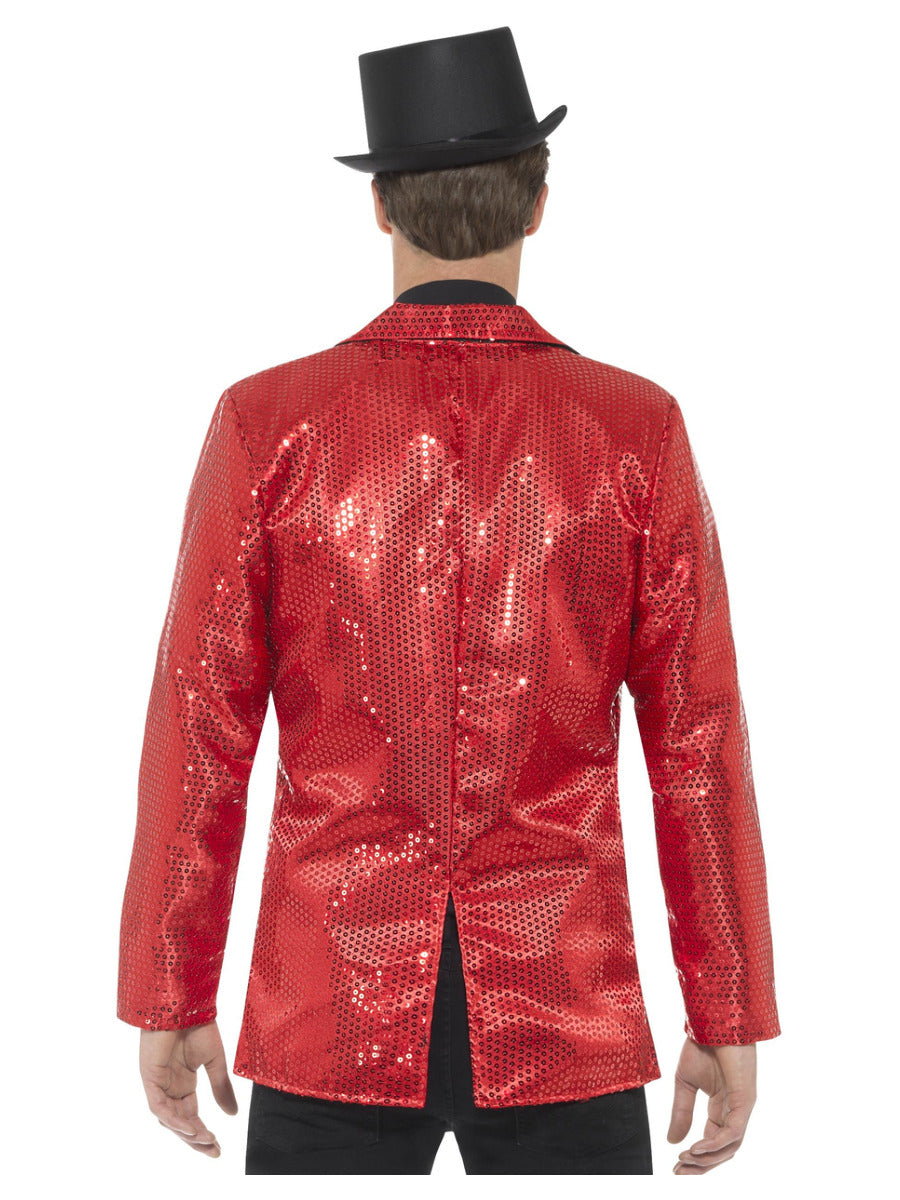 Sequin Jacket, Mens, Red - 3